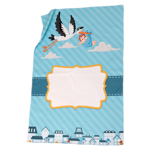 Couverture polaire en microfibre, 100% polyester, taille 60 x 90 cm, imprimé sur une face avec différents motifs