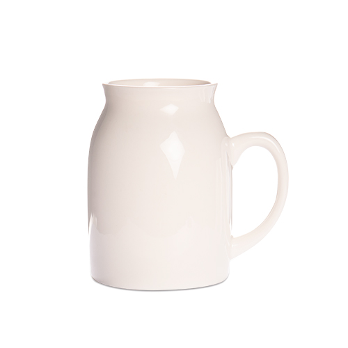Pot à lait blanc, revêtement Sublistar®, différentes tailles, emballé à la pièce