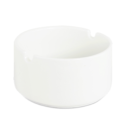Cendrier en porcelaine Ø 75 mm, couleur blanc, 6 pcs./pack, 72 pcs./carton