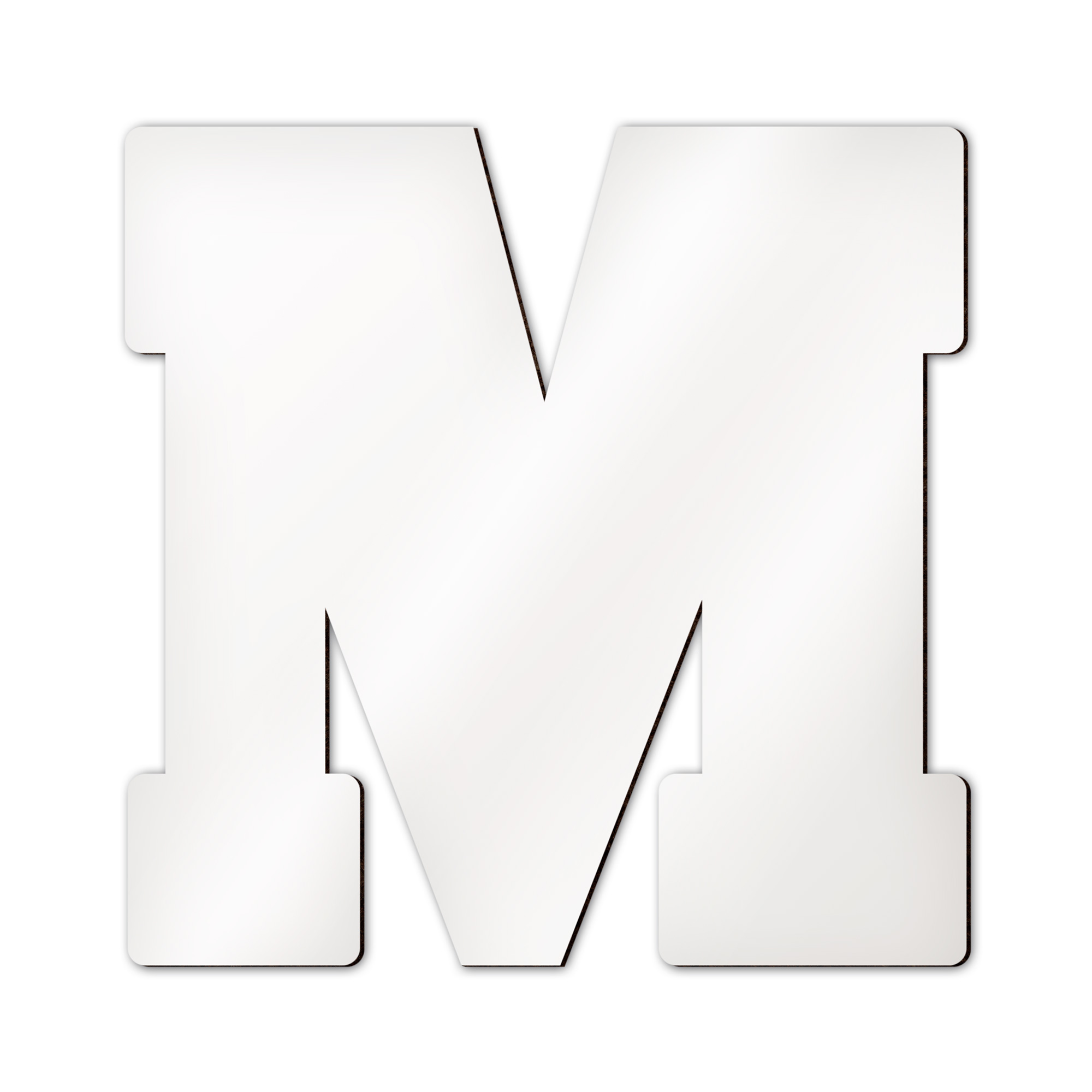 Lettres d’alphabet et caractères spéciaux Sublistar® en MDF, Hauteur 14 cm, 3 mm d'épaisseur, 100 pcs./carton