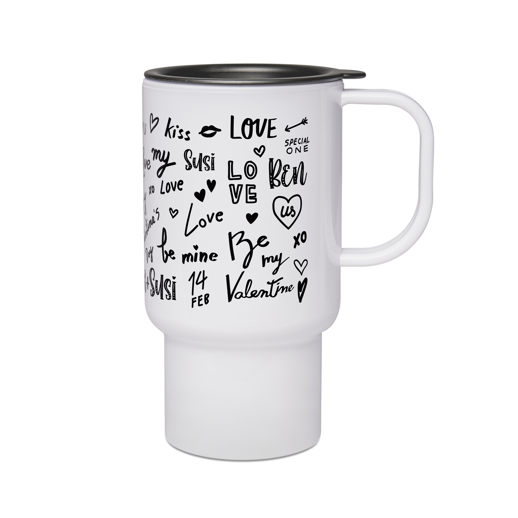Mug en plastique, diverses versions