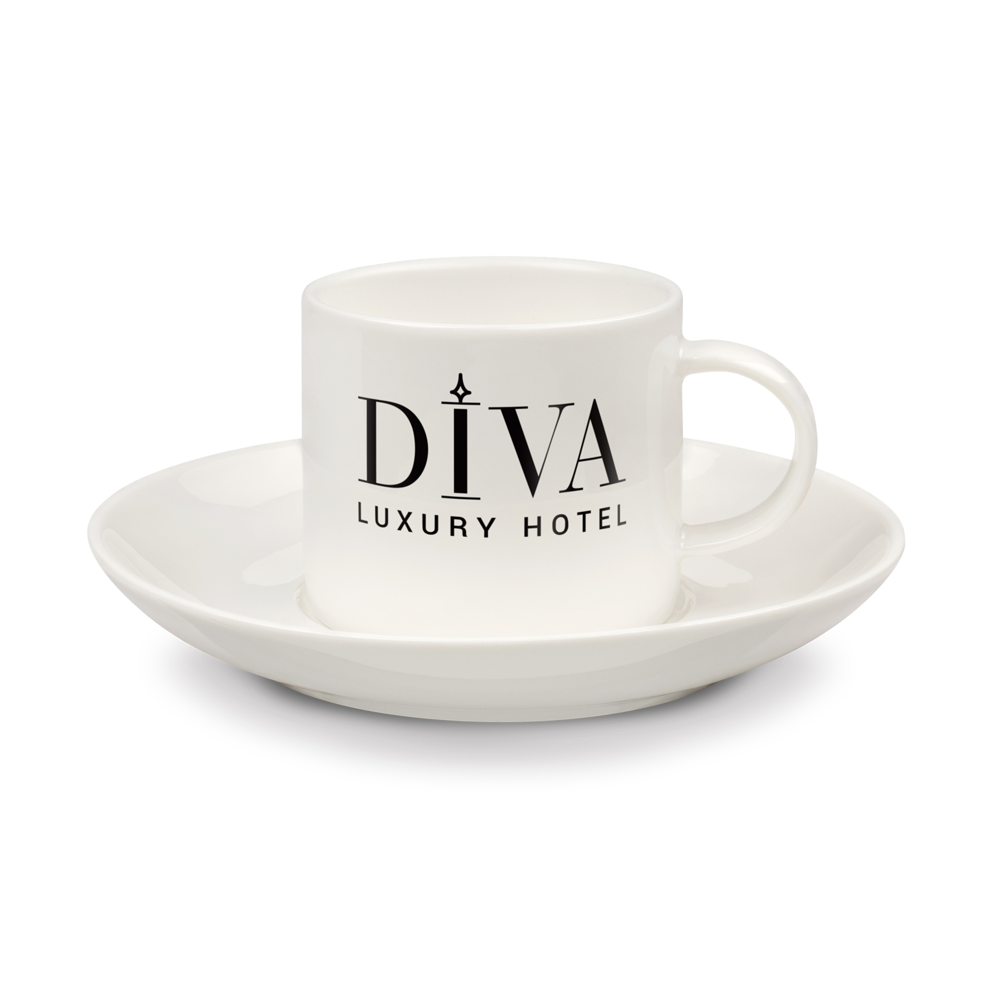 Espressotasse 2,5oz mit Unterteller