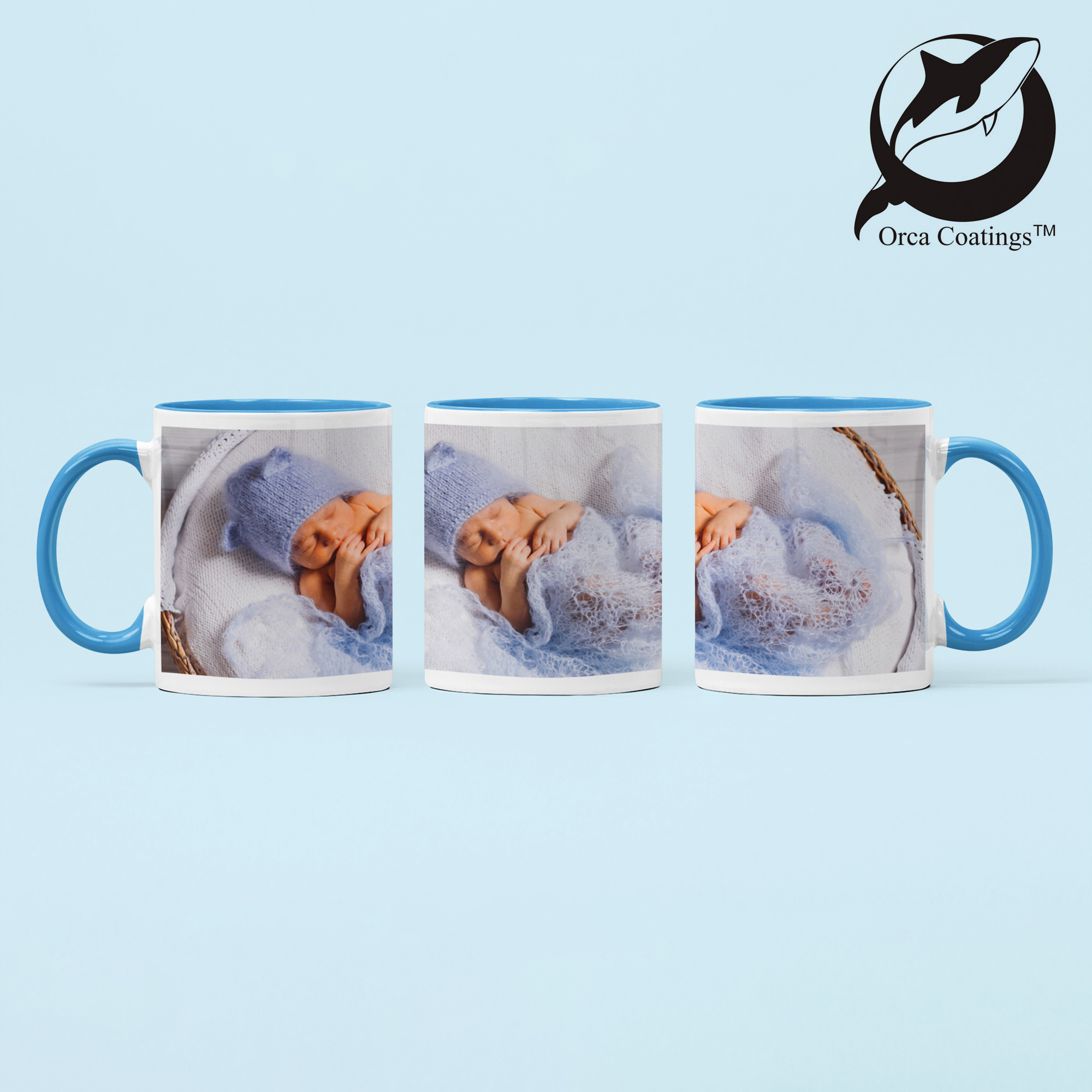 Tasse en céramique TWO TONES & HANDLE 11oz, Orca™ Coating, divers coloris