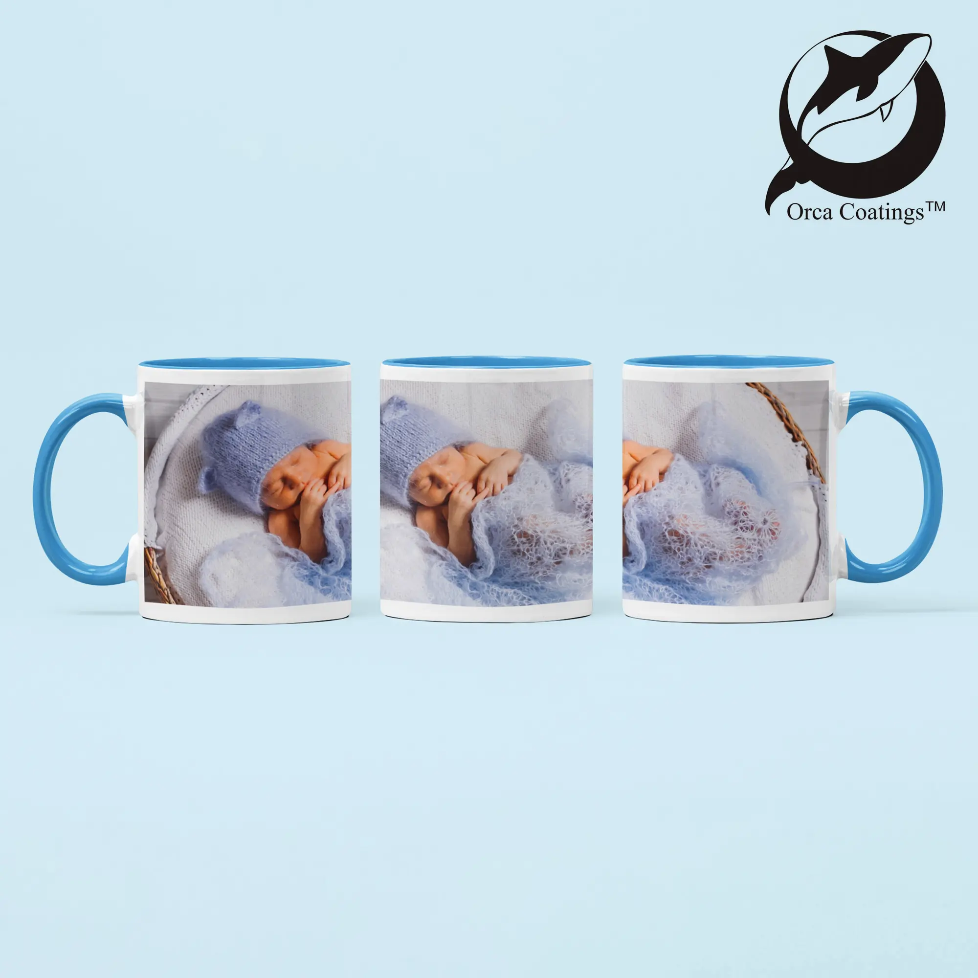 Keramiktasse TWO TONES & HANDLE 11oz, Orca™ Coating, div. Farben