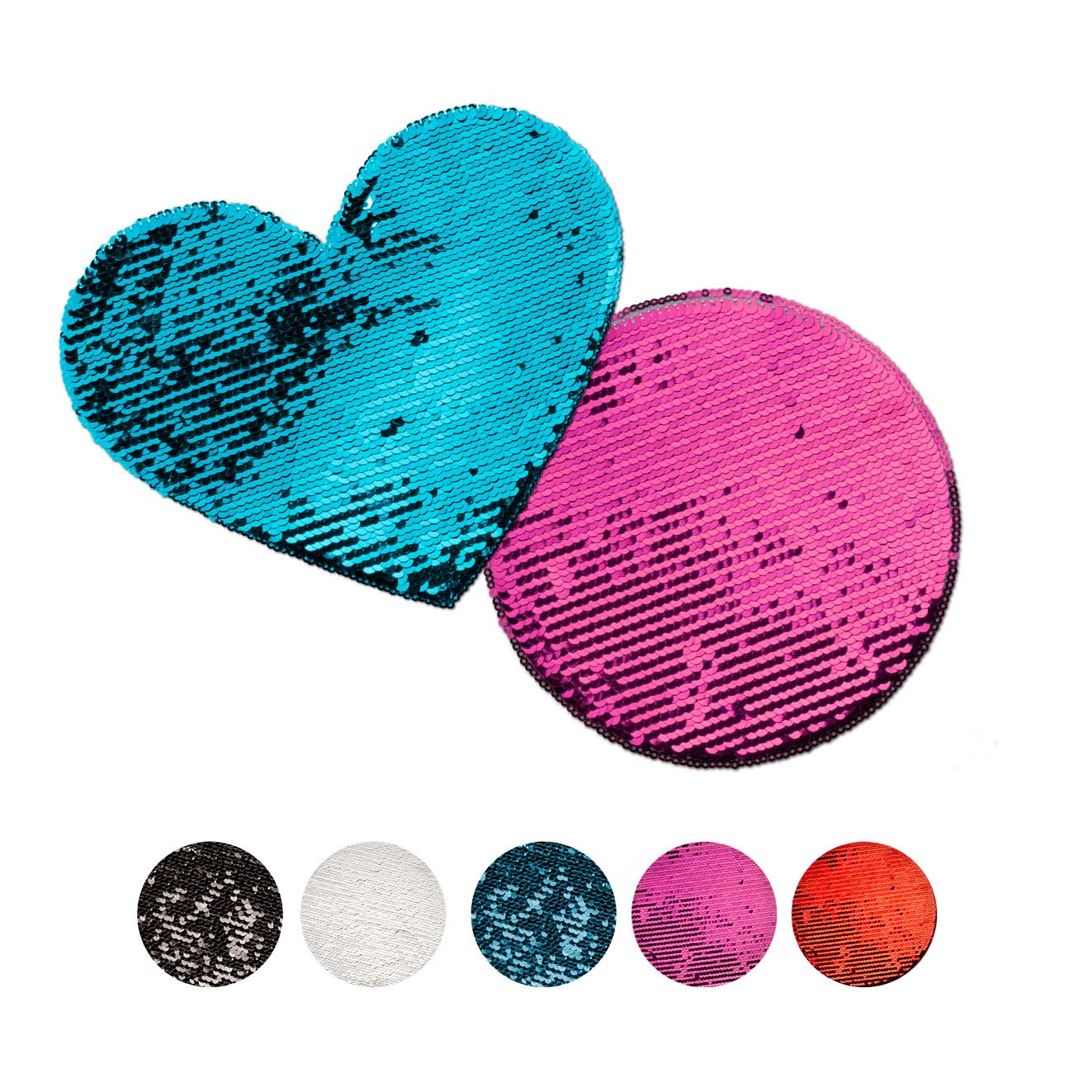 Patch à paillettes, en différentes formes et couleurs