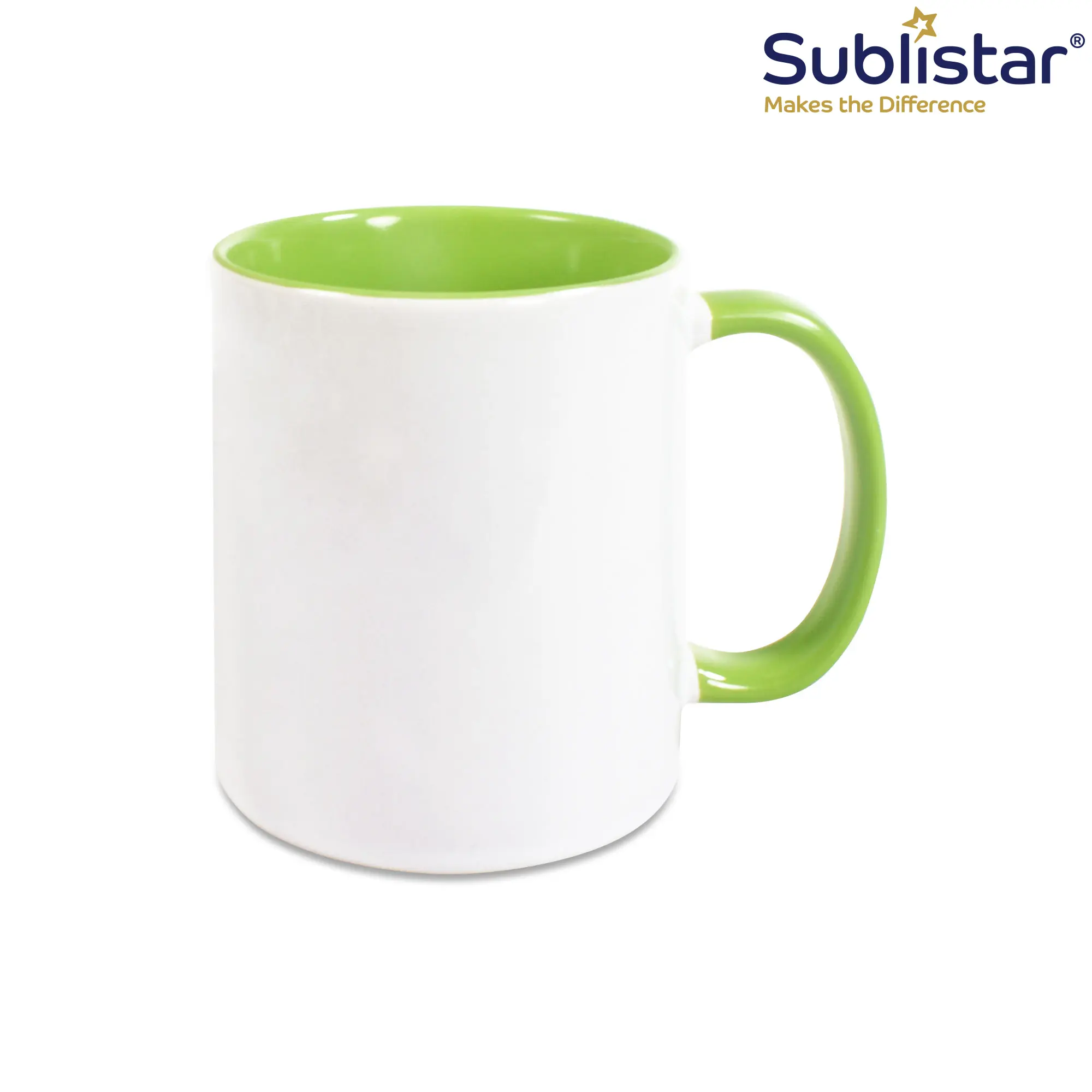 Keramiktasse TWO TONES & HANDLE 11oz, Sublistar®-Coating, div. Farben