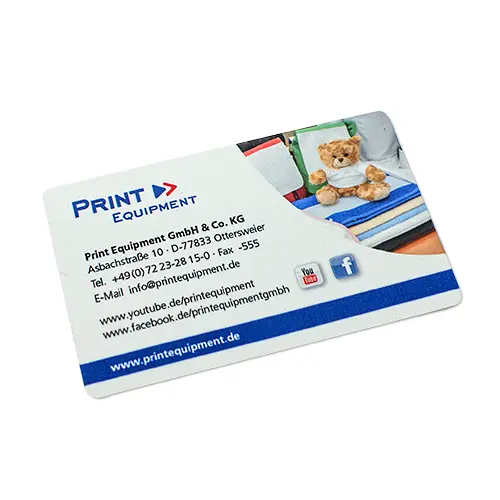 Sublistar® Folien-Visitenkarten 86 x 55 mm, 0,2 mm stark, div. Farben