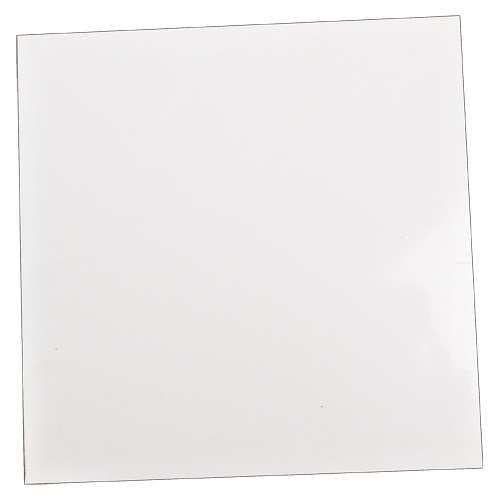 UNISUB Panneau en fibre dure, taille 203 x 203 x 6 mm, couleur blanc brilliant, 26 pcs./carton