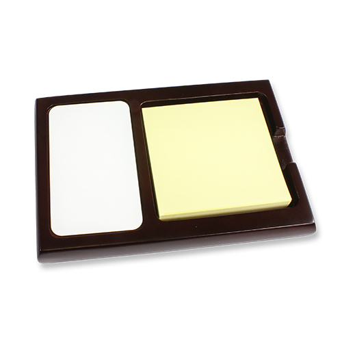 UNISUB Haftnotizen-Halter, Größe 160 x 108 mm, mit Aluminium Einsatz 50 x 89 mm