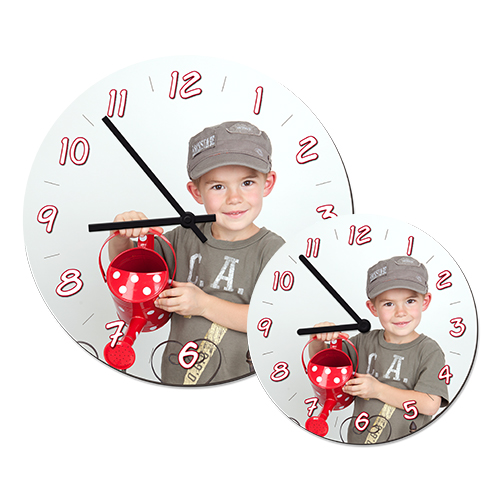 Horloge murale en fibres dures autour, diverses versions