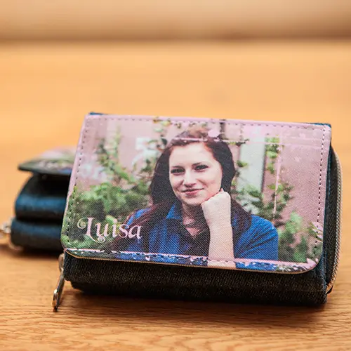 Textil-Geldbörse, div. Farben, Größe 120 x 85 mm