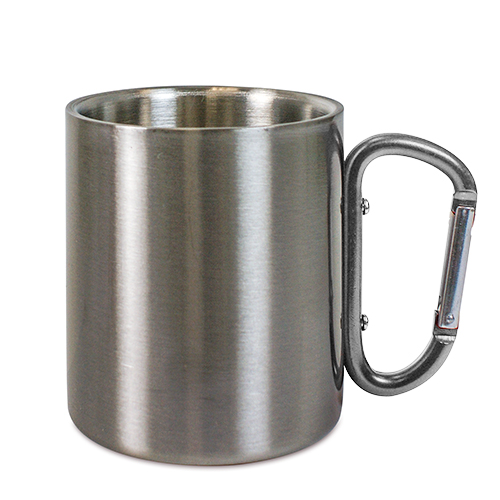 Edelstahltasse TREK-, mit Karabiner, für Sublimation