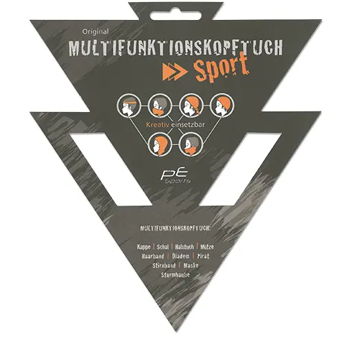 Display for multi-functional scarf, size 23 x 26 cm, 100 pcs./pack