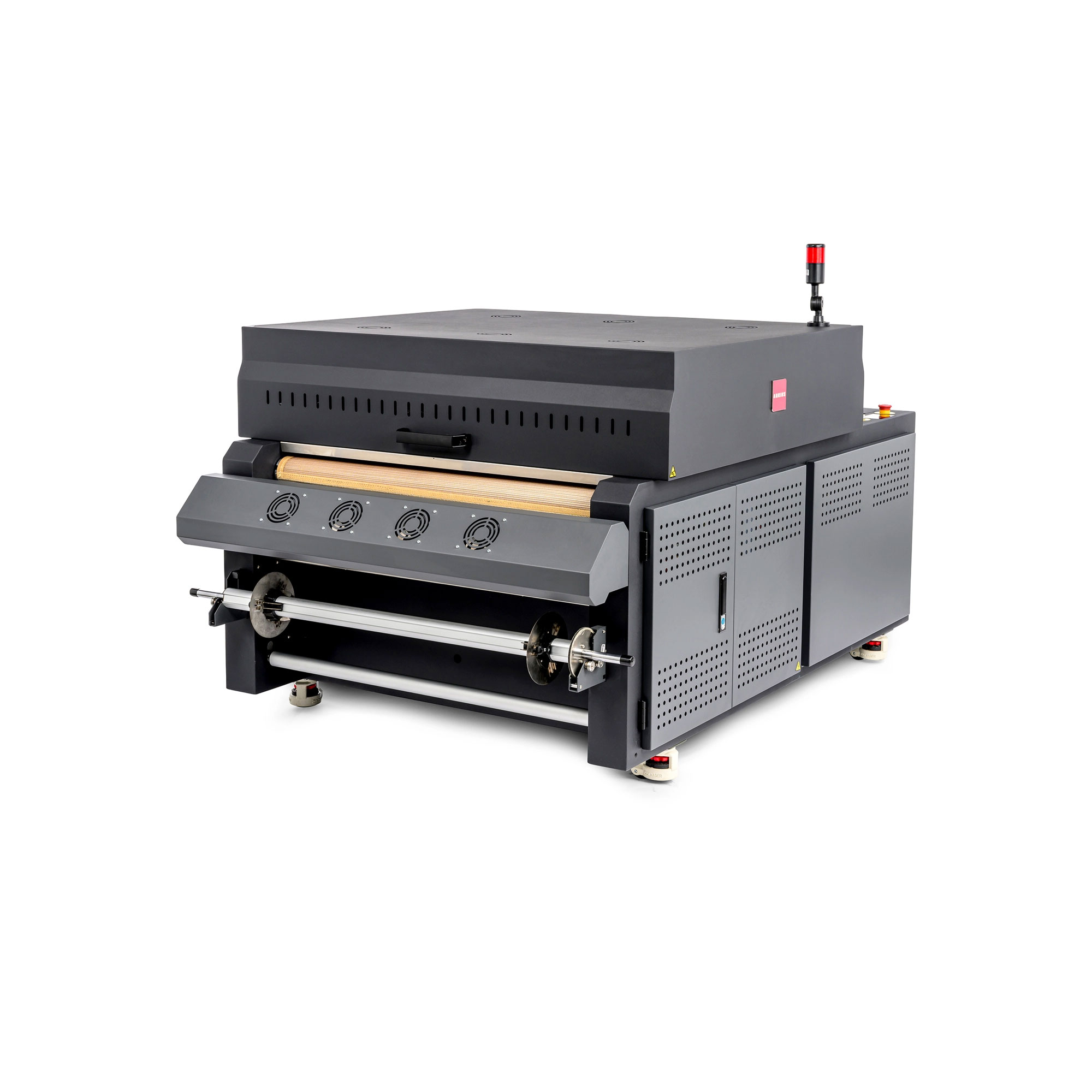 Unité de fixation DTF Adkins Inline Compact 900 Pro pour l'application d'adhésif thermofusible et le séchage