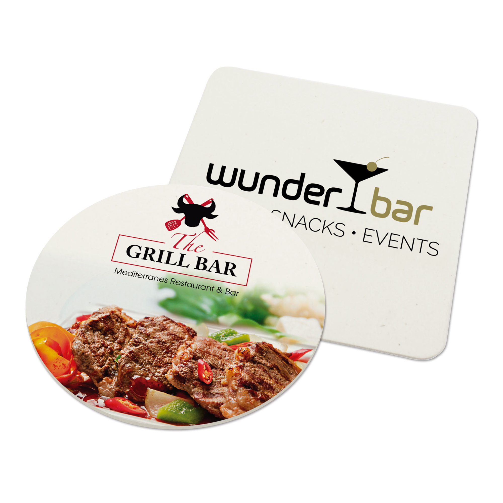 Karton-Untersetzer, versch.Größen