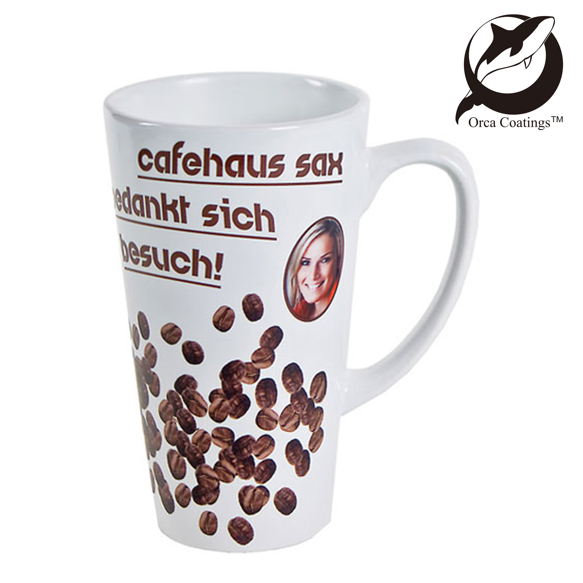 Konische Keramiktasse LATTE 17oz, Orca™ Coating Konische Keramiktasse LATTE 17oz, Orca™ Coating