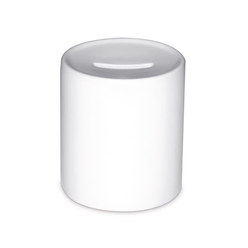 Tirelire Upper Class, couleur blanc, 36 pcs./carton