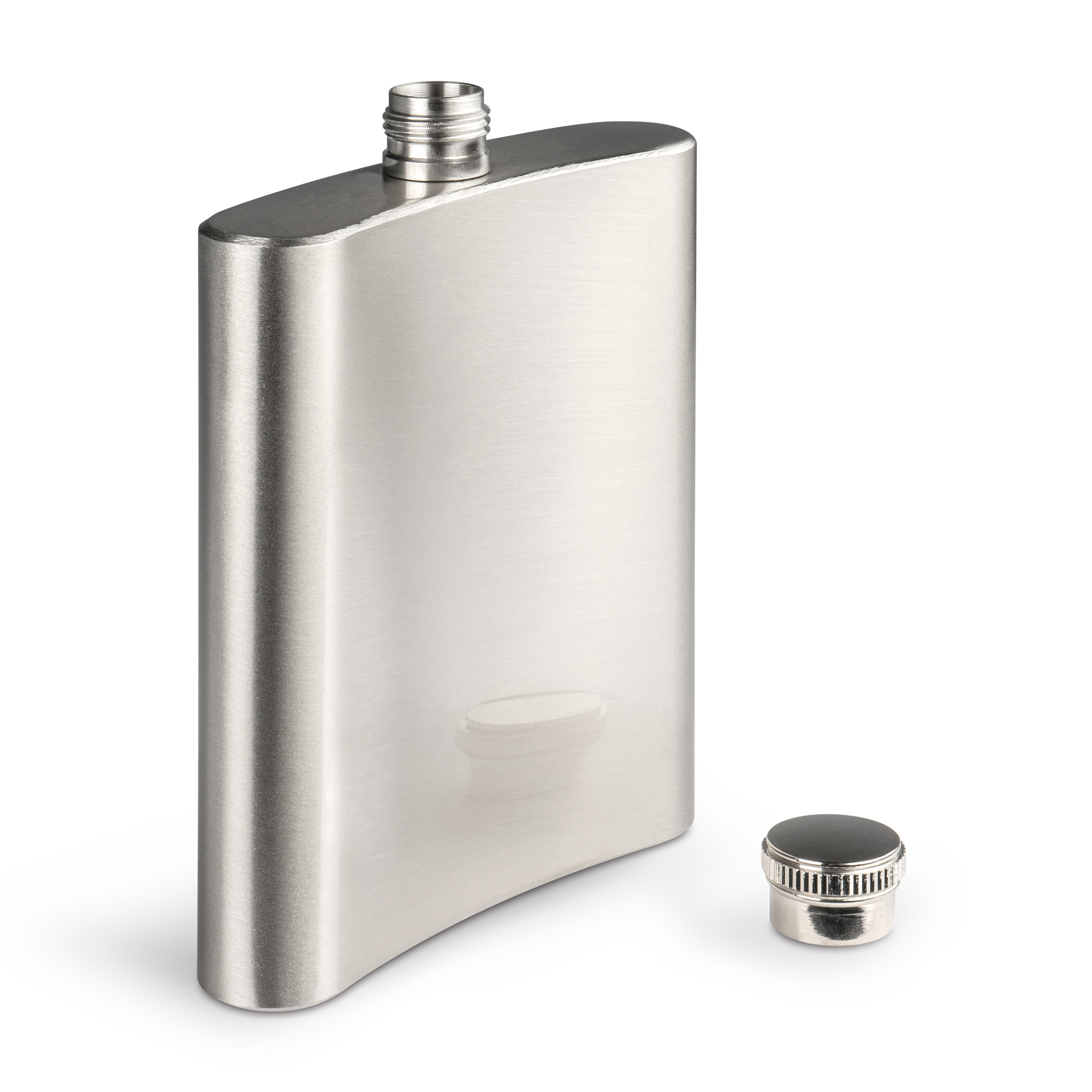 Flasque en acier inoxydable, capacité 7oz, argent, 1 pcs./pack, 100 pcs./carton