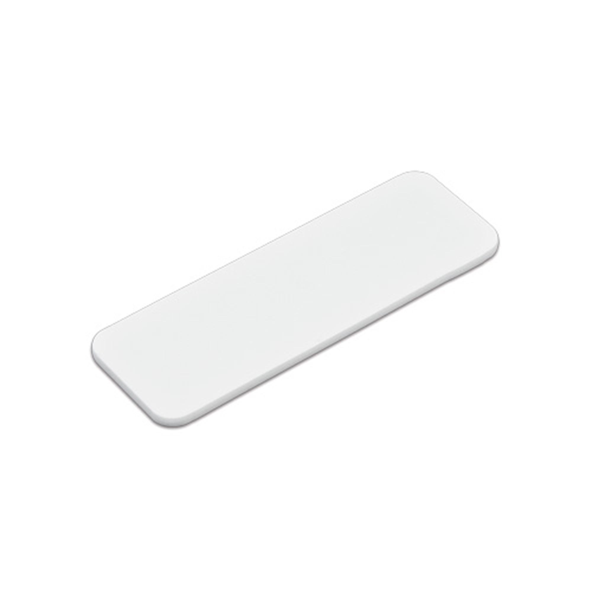 UNISUB Namensschild, Größe 25 x 75 x 2 mm, Einseitig bedruckbar, Weiß-glänzend, 250 St./Karton