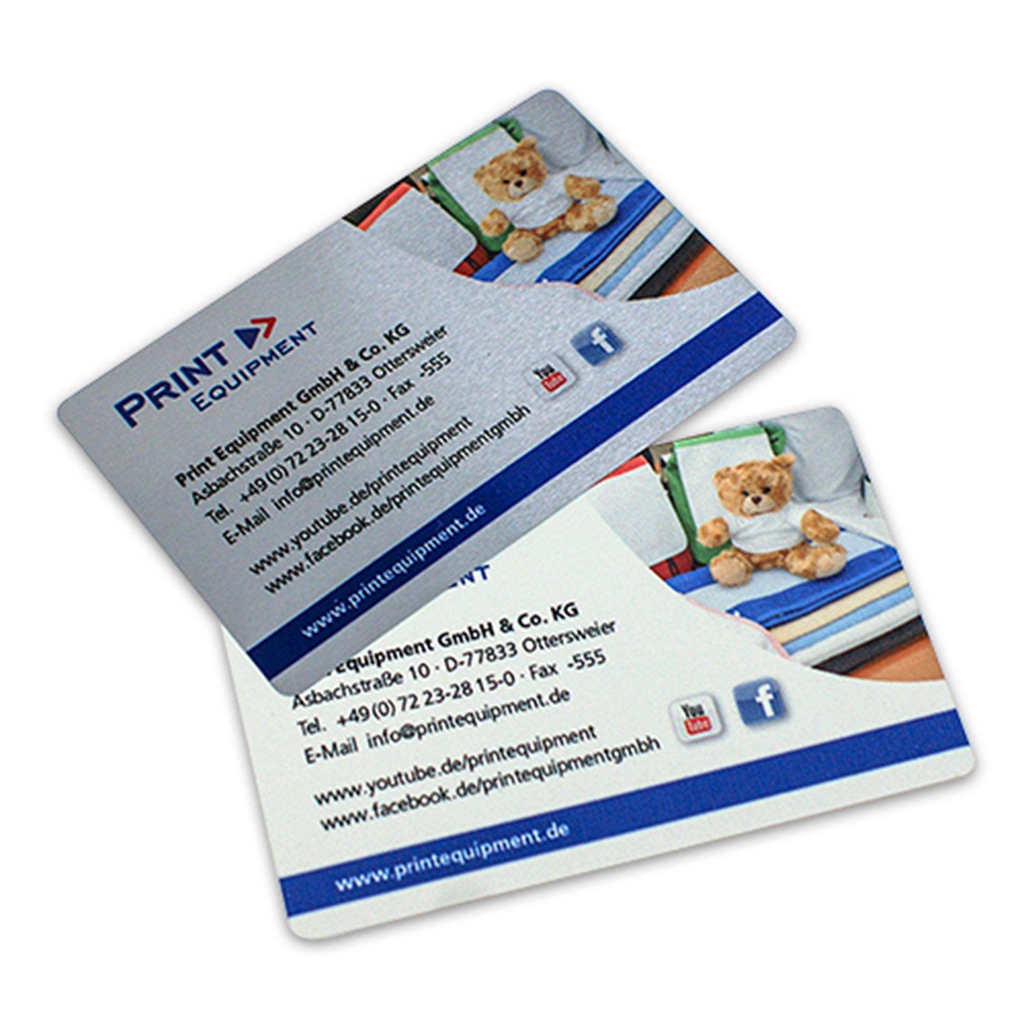 Sublistar® Folien-Visitenkarten 86 x 55 mm, 0,2 mm stark, div. Farben