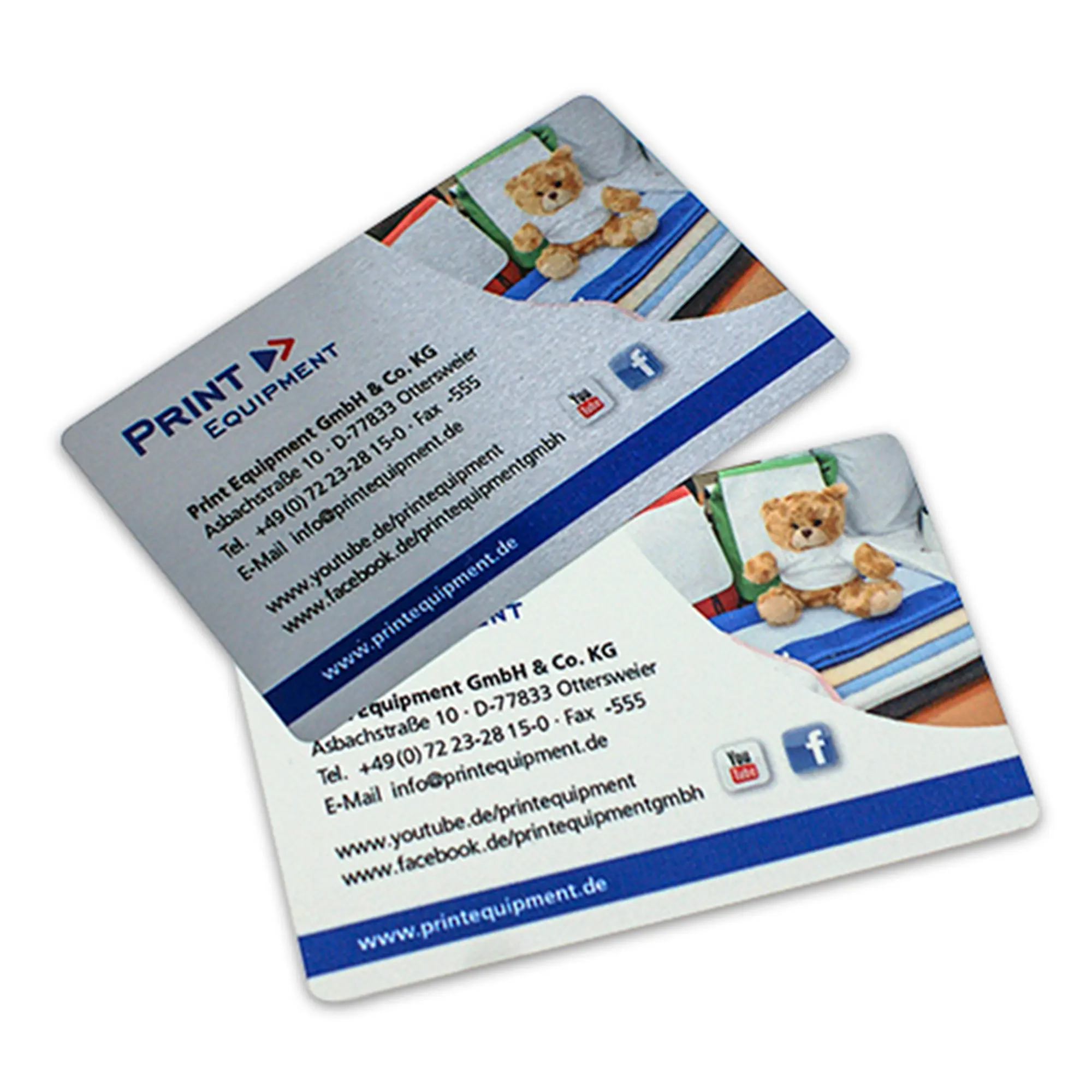 Sublistar® Folien-Visitenkarten 86 x 55 mm, 0,2 mm stark, div. Farben