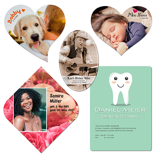 Duraluxe Alu-Fototafel weiß-matt, versch. Größen