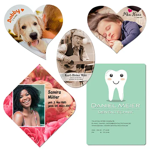 Duraluxe Alu-Fototafel weiß-matt, versch. Größen