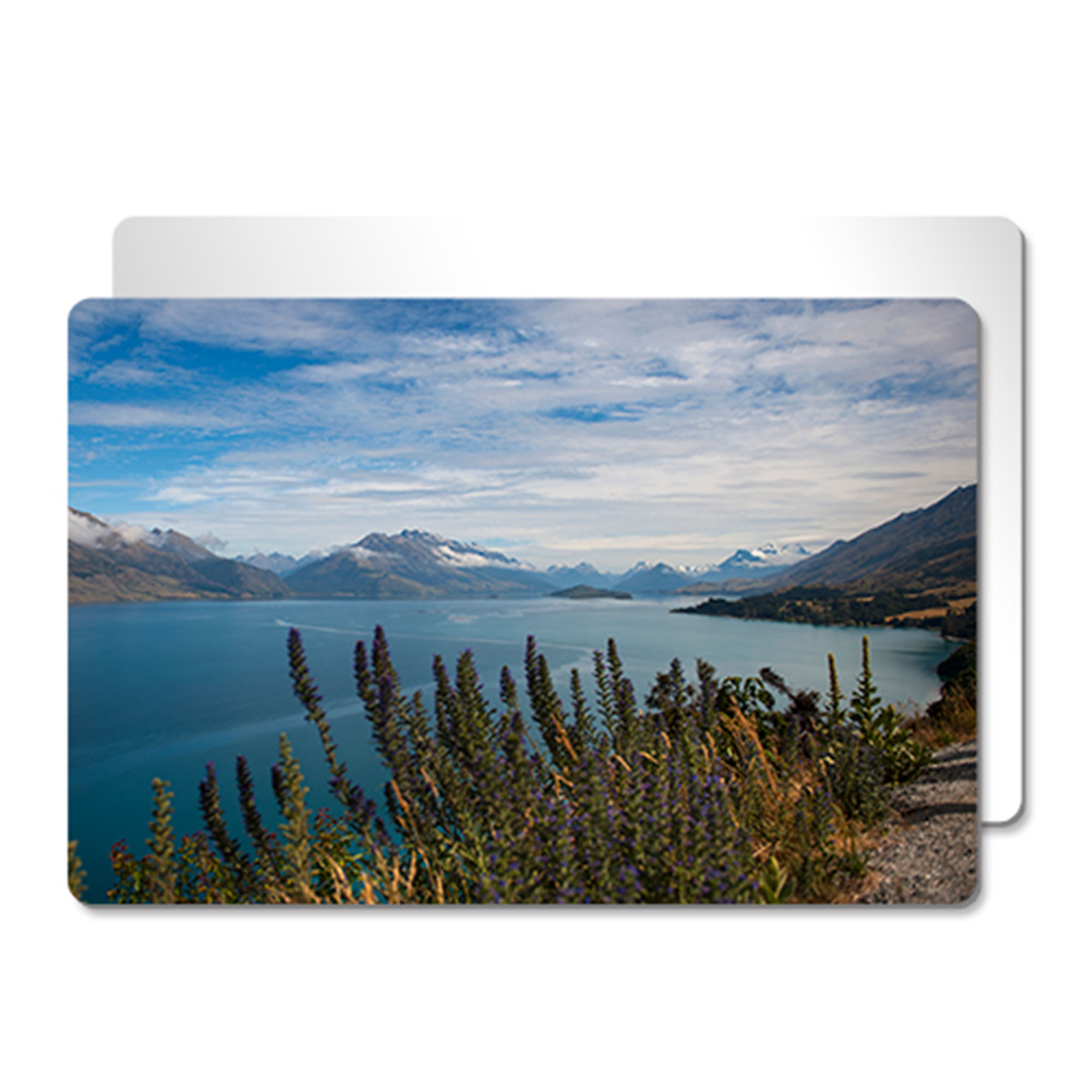 ChromaLuxe tableau photo en aluminium blanc brillant, 100 x 150 x 1,15 mm, coins arrondis, 10 pcs./carton