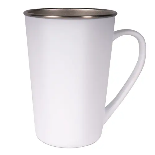 Conical stainless steel cup 17oz, polymer sheathed, hand-wash recommended, 12 pcs./lay, 48 pcs./carton