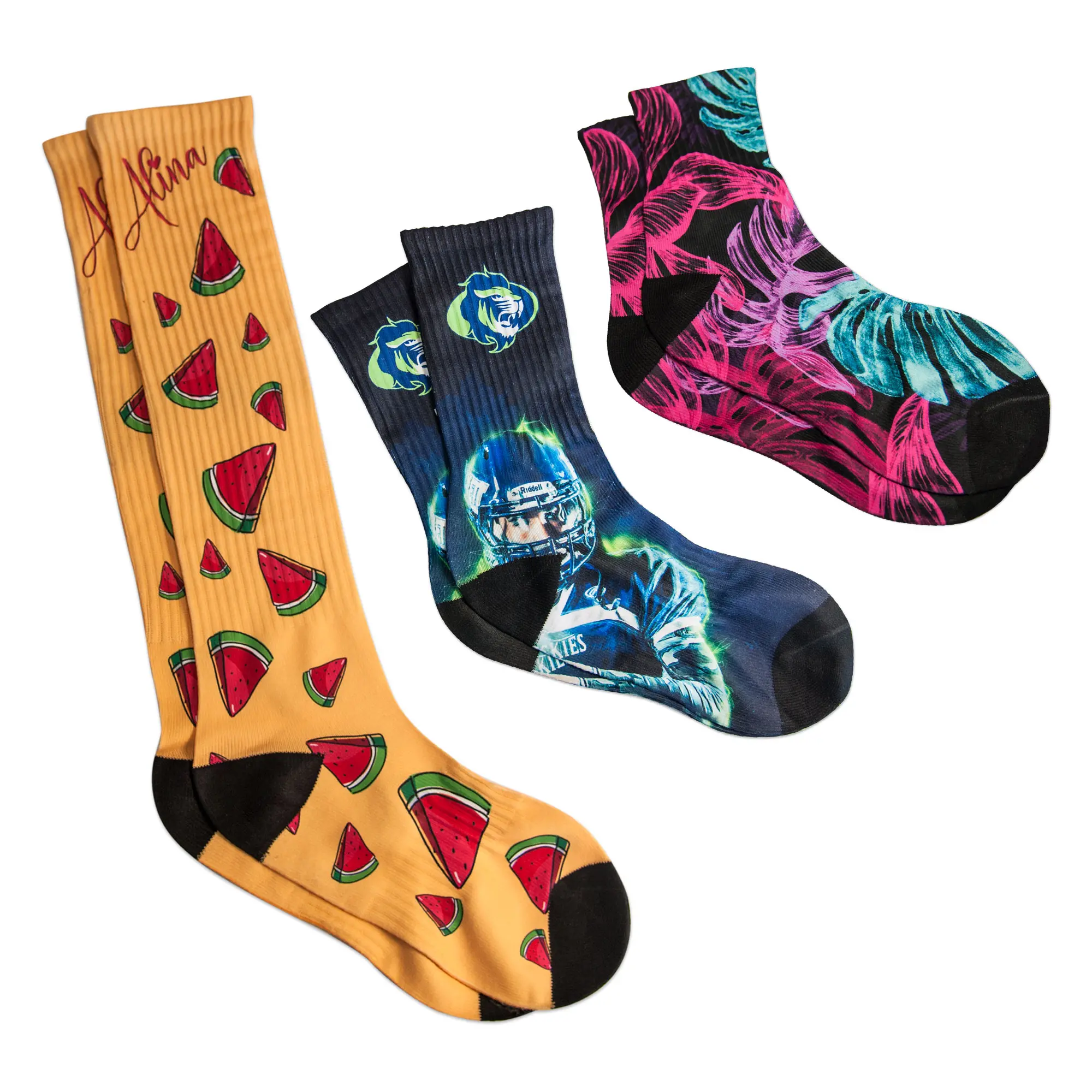 Socken Short weiß - schwarz, div. Größen