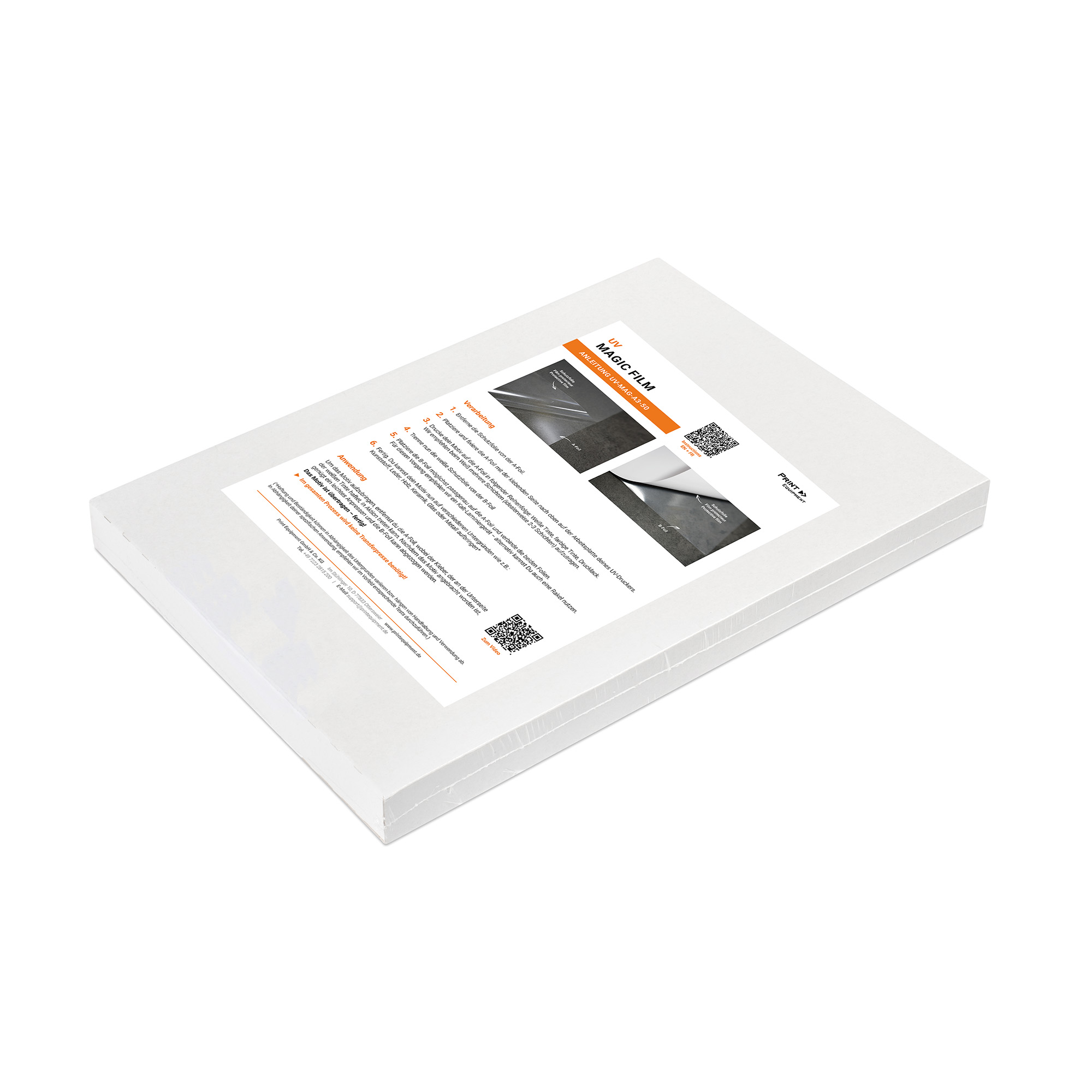 Feuille A- & B, UV Magic, format A3, paquet d'échantillons à 2 x 2 feuilles