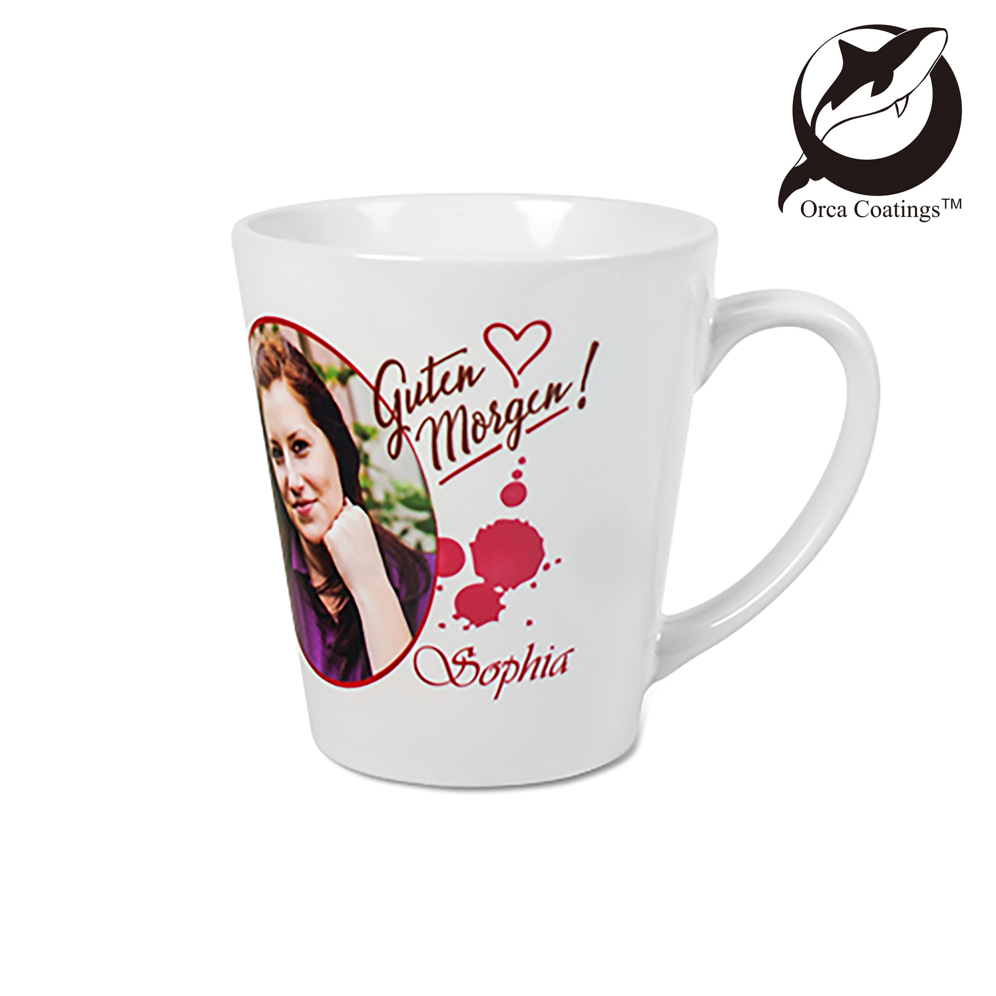 Konische Keramiktasse LATTE 7oz, Orca™ Coating
