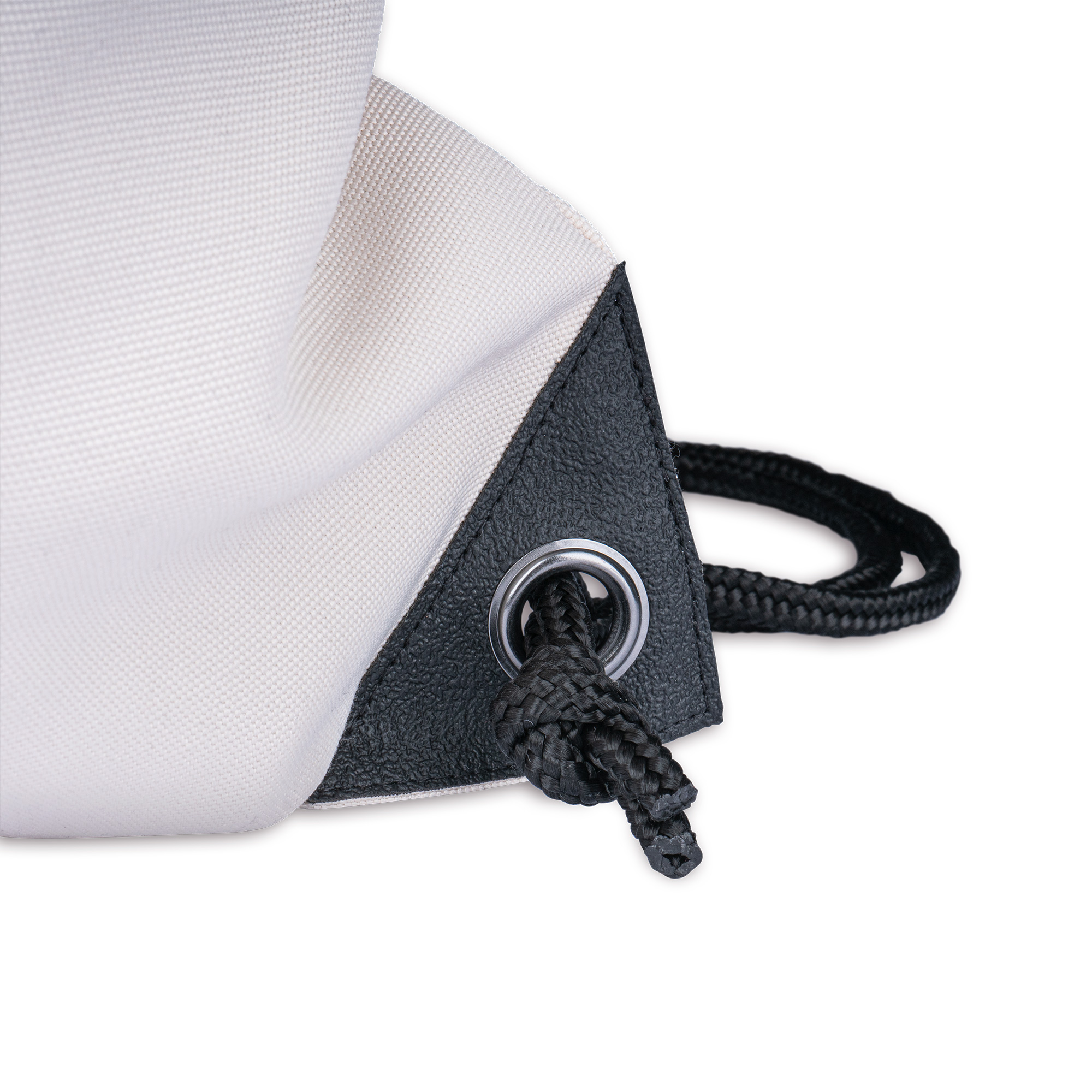 Sublistar® Sportbeutel naturfarben mit Leinenhaptik, mit schwarzem Kordelzugband, Größe (BxH) 330 x 450 mm, 100 St./Karton