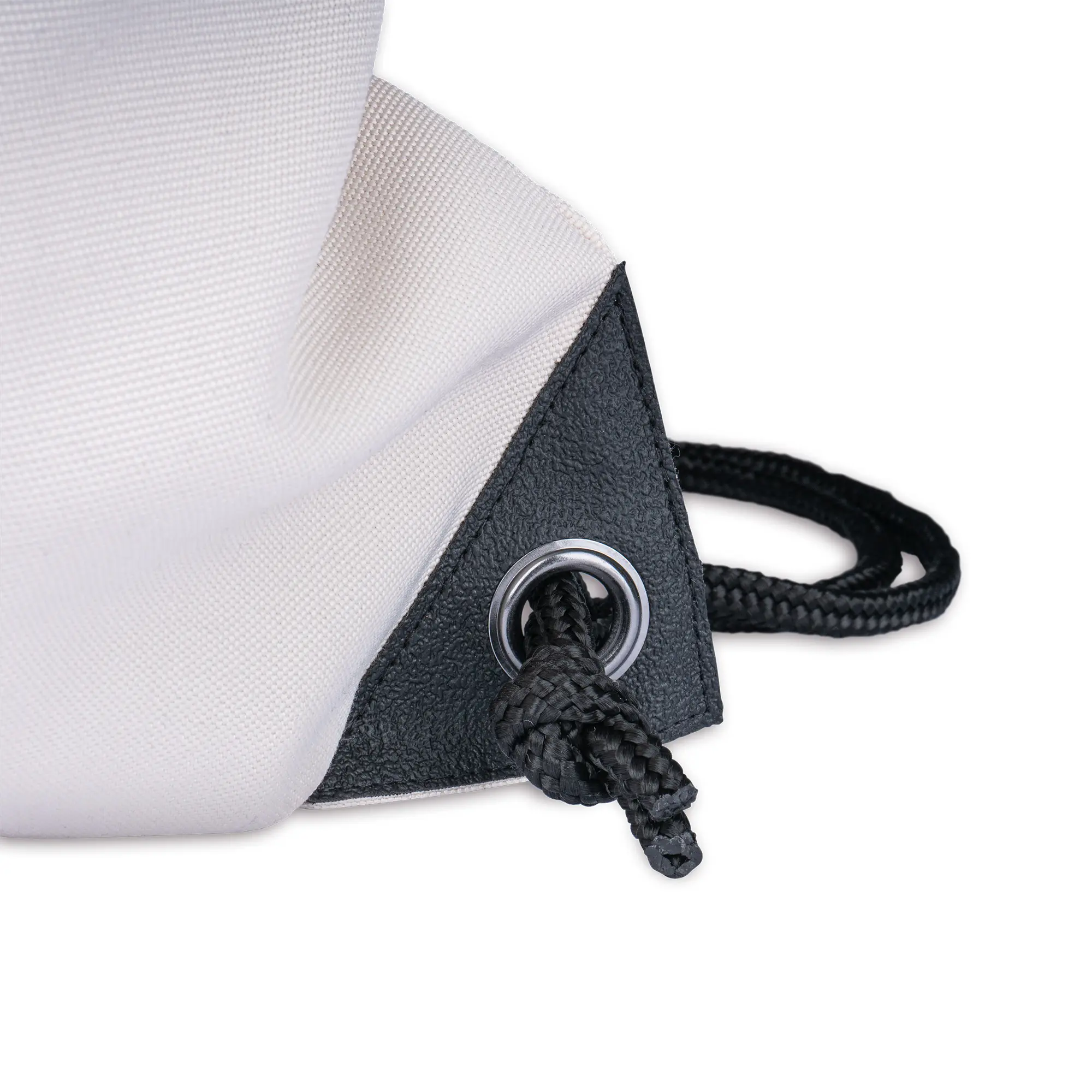 Sublistar® Sportbeutel naturfarben mit Leinenhaptik, mit schwarzem Kordelzugband, Größe (BxH) 330 x 450 mm, 100 St./Karton