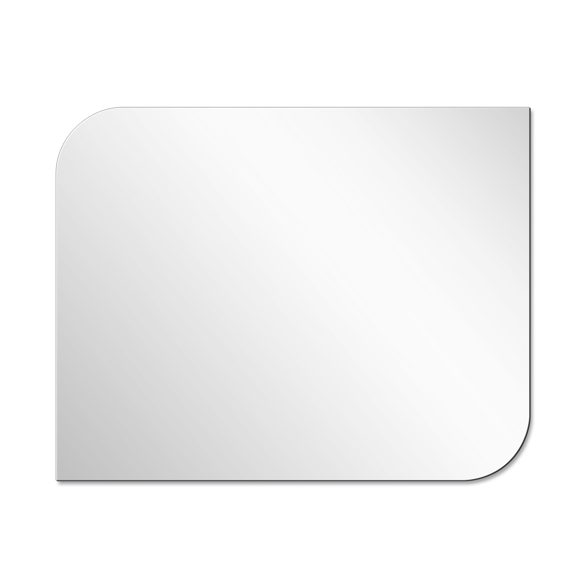 ChromaLuxe Alu-Fototafel Creative Borders, Farbe Weiß-glänzend