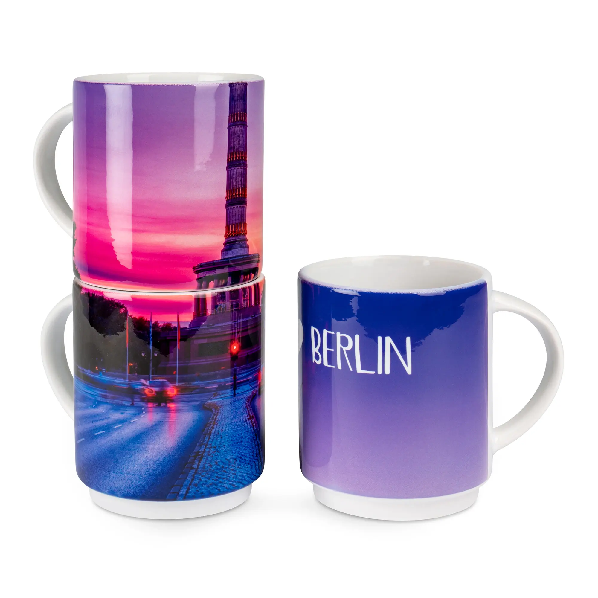 Keramiktasse stapelbar 10oz,  spülmaschinengeeignet, 12 St./Lage, 36 St./Karton