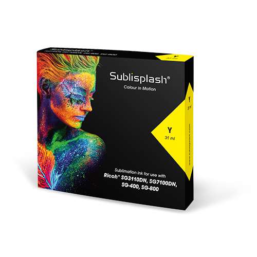Sublisplash® für Ricoh SG 3110DN/7100DN, SG 400/800, 31/44 ml Kartusche, div. Farben