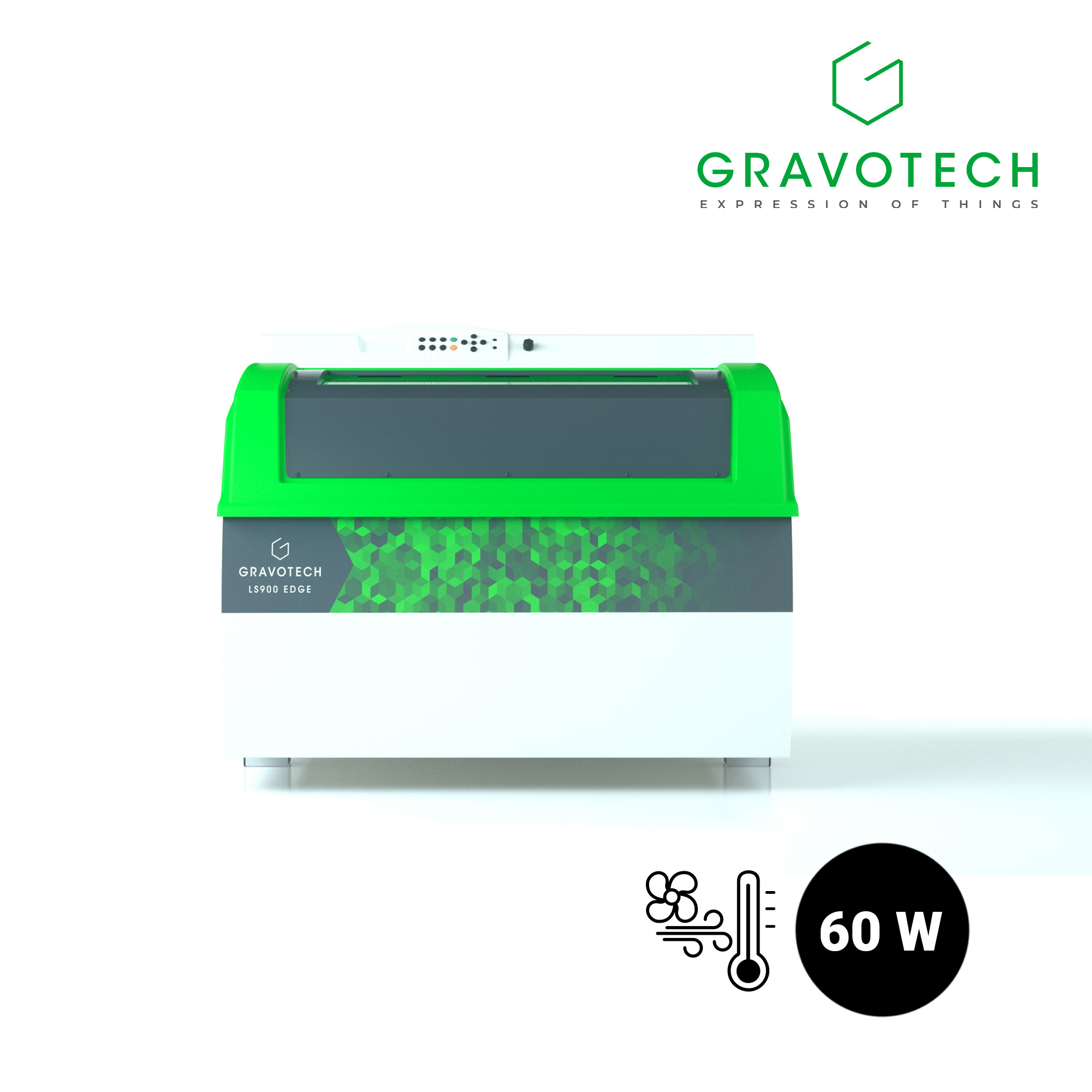 Gravotech LS900 CO2 Lasergravierer, 60 Watt CO2 Laser mit Luftkühlung