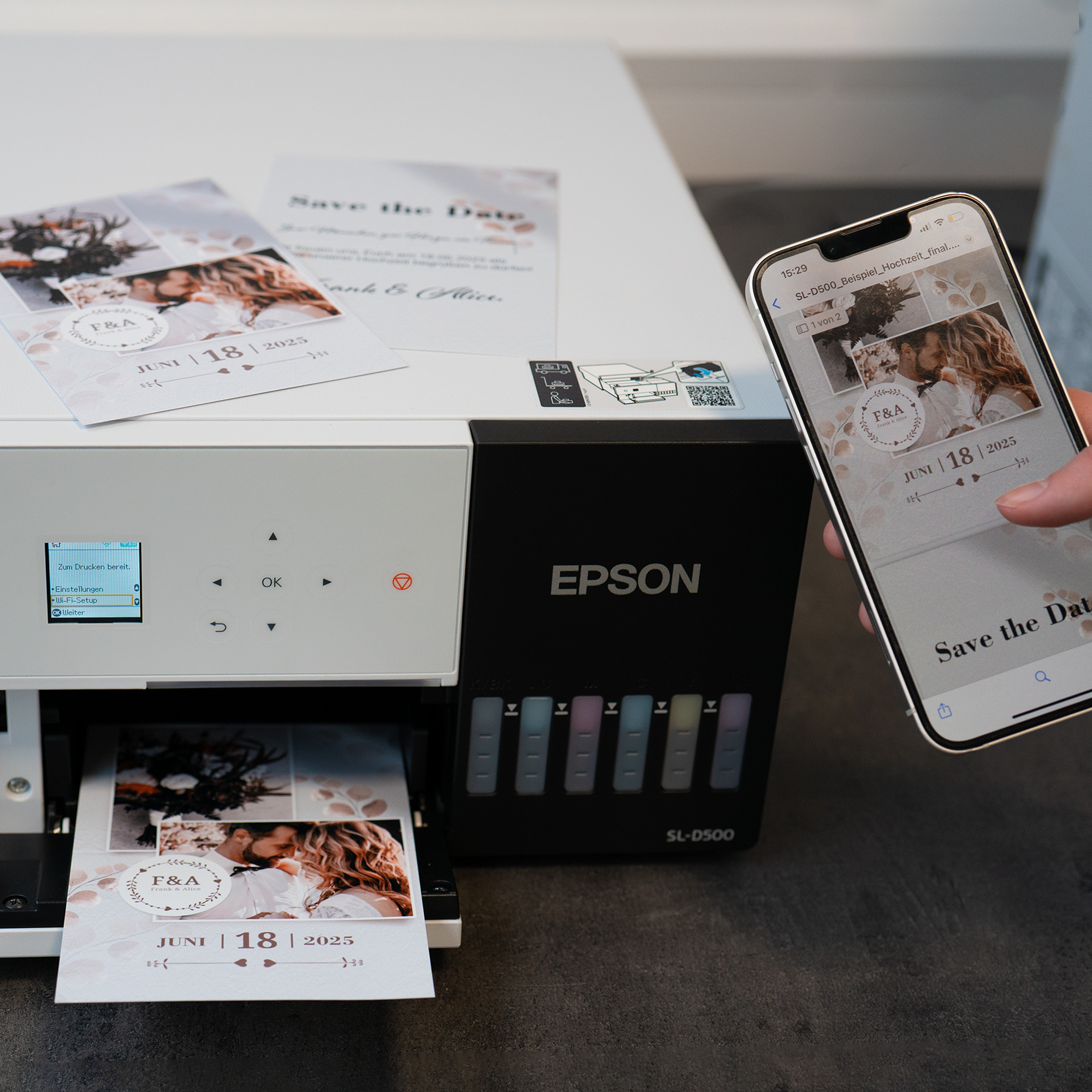 Startpaket Fotoproduktionsdrucker SureLab SL-D500, Bildgröße 10 x 15 cm