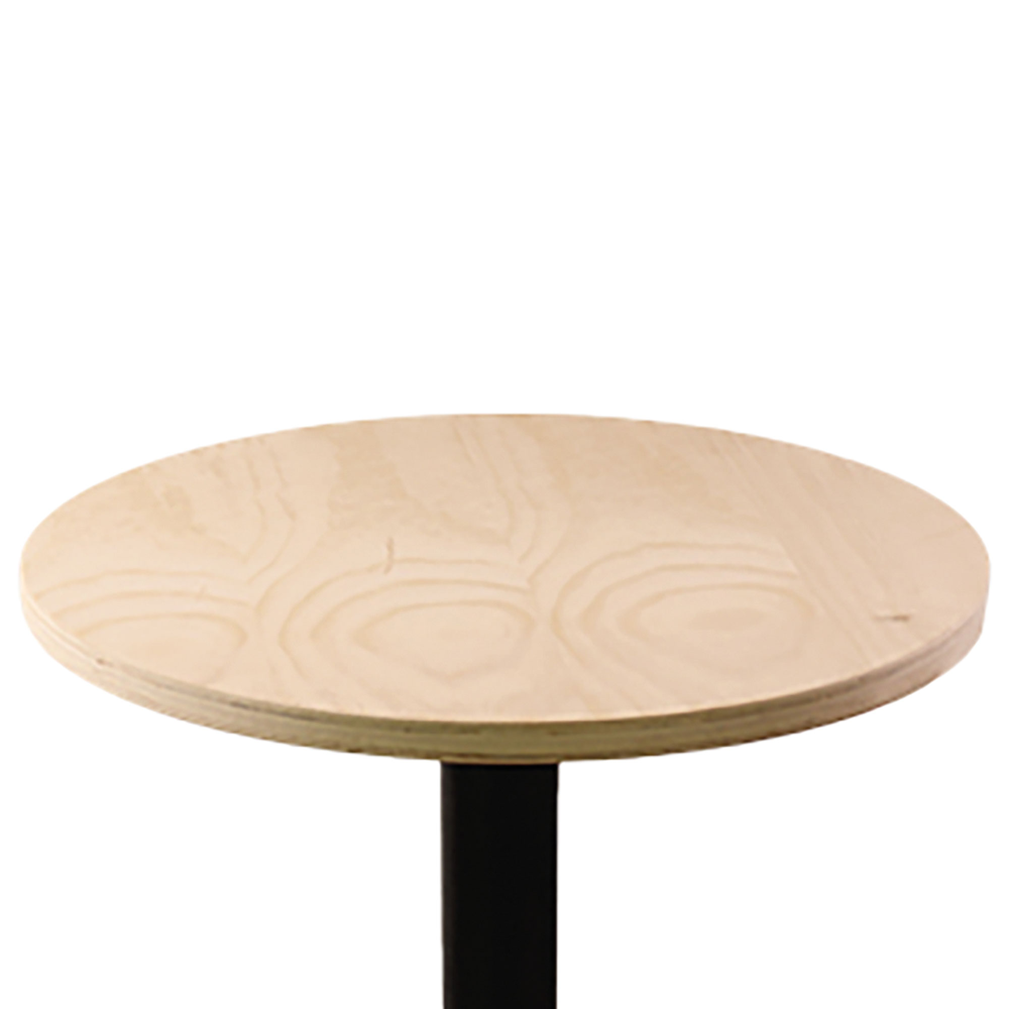 Massivholz Tischplatte Ø 58 cm, 24 mm stark, Farbe Natur mit Holzmaserung, div. Ausführungen
