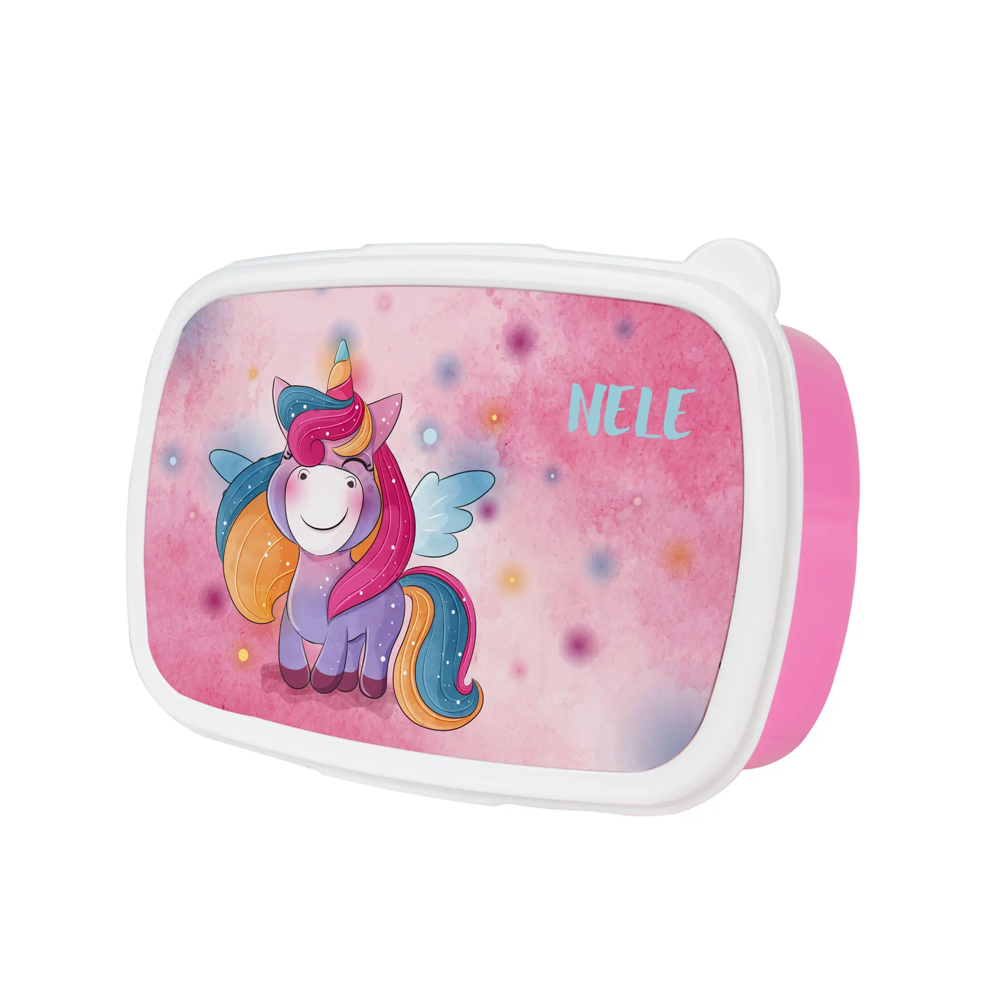 Brotzeitdose / Lunch Box 186 x 128 x 60 mm mit Trennsteg und bedruckbarem Deckeleinsatz, div. Dosenfarben