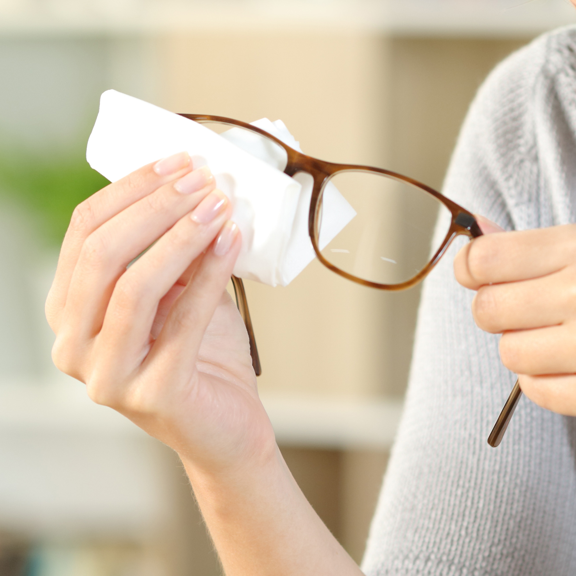 Lingette de nettoyage pour écran, couleur blanc, diverses tailles