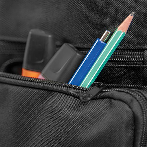 Sublistar® Sac à bandouliére MILAN avec rabat interchangeable, noir, taille (LxHxP) 400 x 280 x 100 mm, 40 pcs./carton