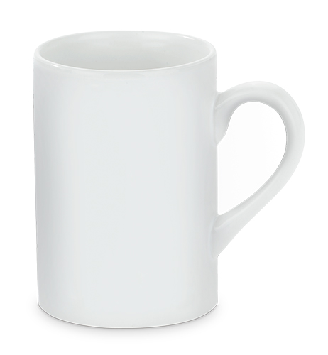 Slim ceramic mug STEFFI 10oz, DURAGLAZE, dishwasher suitable, 12 pcs./lay, 36 pcs./carton