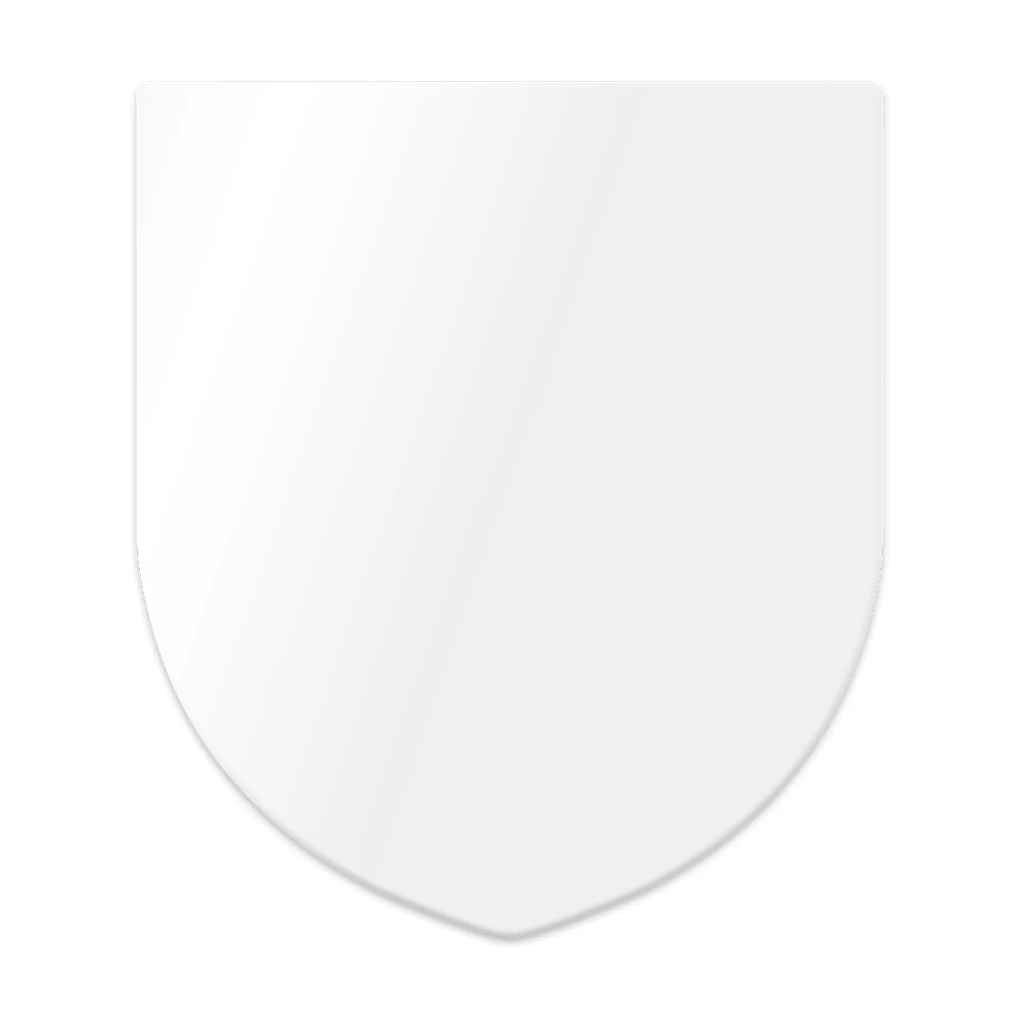 Alu-Wappen 65 x 75 mm, 0,5 mm stark, div. Farben