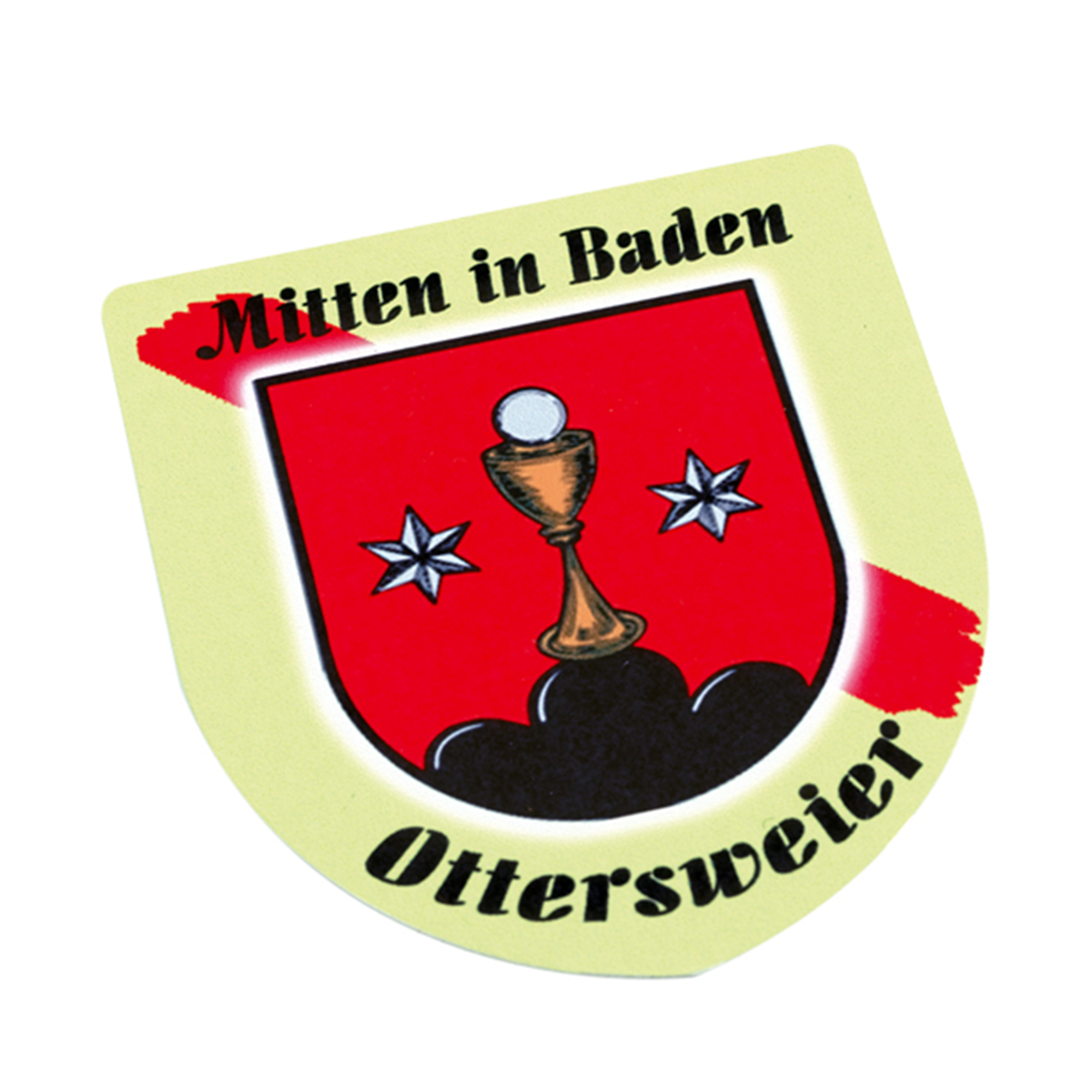 Alu-Wappen 65 x 75 mm, 0,5 mm stark, div. Farben