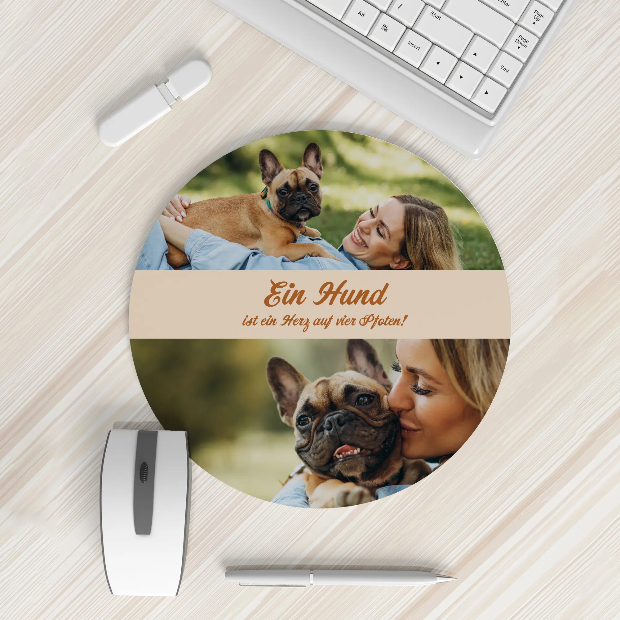 Sublistar® Textil-Mousepad, Ø 190 mm, div. Stärken