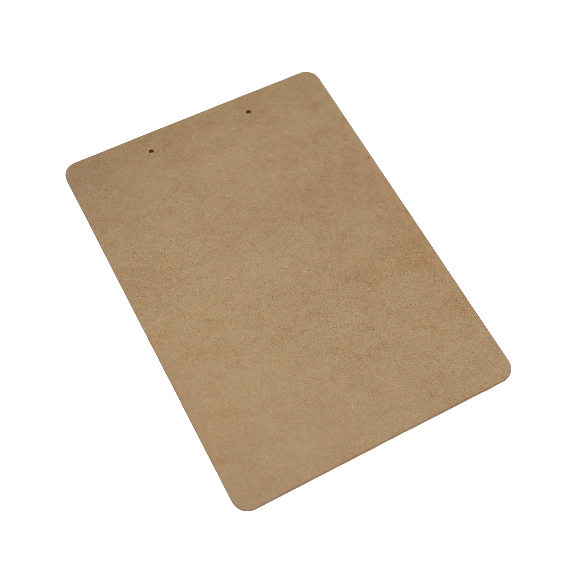 UNISUB MDF Klemmbrett weiß-glänzend, 228 x 317 x 3 mm, Ecken gerundet, einseitig bedruckbar, 12 St./Karton
