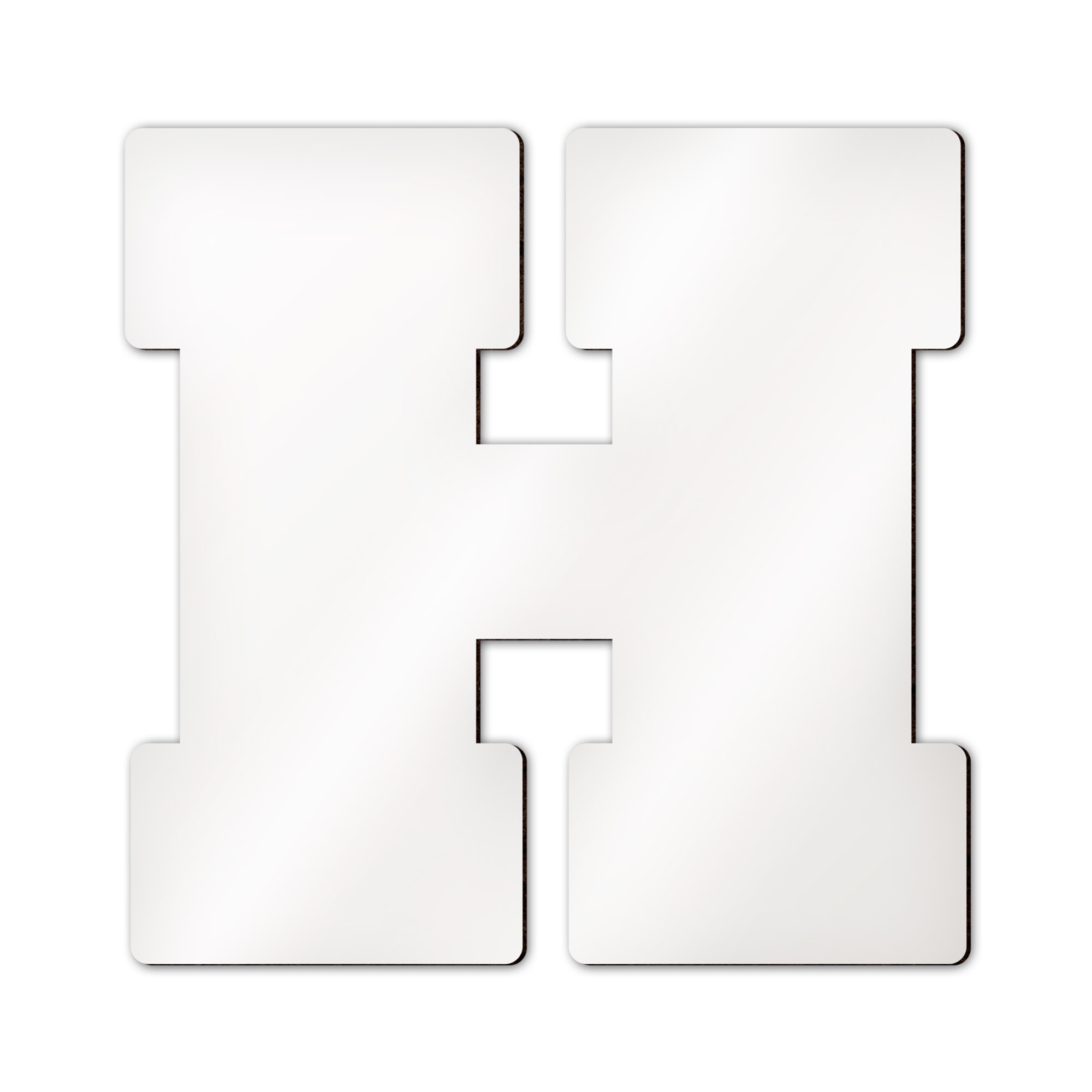 Lettres d’alphabet et caractères spéciaux Sublistar® en MDF, Hauteur 14 cm, 3 mm d'épaisseur, 100 pcs./carton