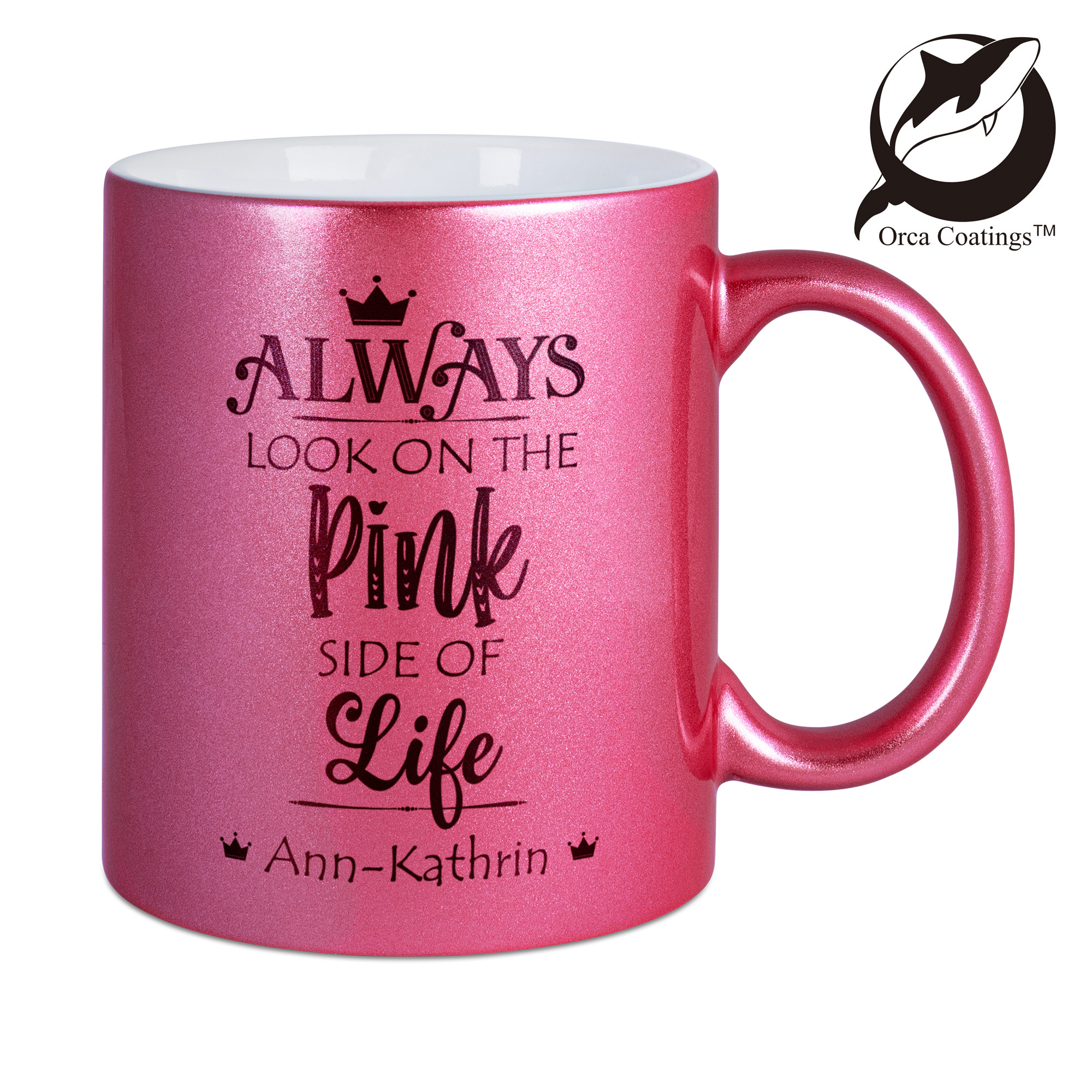 Tasse en céramique LENA-PM-, effet de nacre, 11oz, Orca™ Coating, diverses couleurs